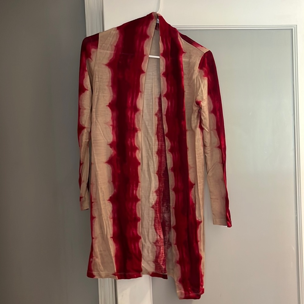 Brand new Hand dyed wool, silk, cashmere cardigan